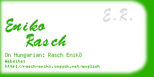 eniko rasch business card